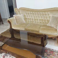 مبلمان راحتی 7نفره پارچه ترک تمیز و مرتب|مبلمان خانگی و میز عسلی|تهران, حافظیه|دیوار