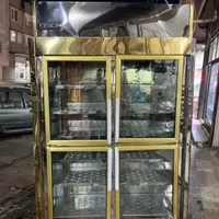 فریزر بستنی ایستاده ۴درب استیل طلایی فوم تزریق