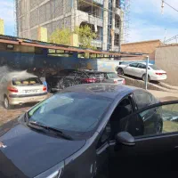 کارگرجهنت کار کردن درکارواش درخشان