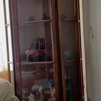 بوفه چوبی قهوه ای در حد نو|بوفه، ویترین، کنسول|تهران, لویزان|دیوار