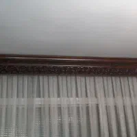 قاب یا کتیبه پرده  درحدنو تمام چوبی منبت کاری