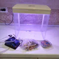 آکواریوم زینتی  چراغ دار هفت رنگ