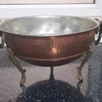 کاسه پایه دار مسی