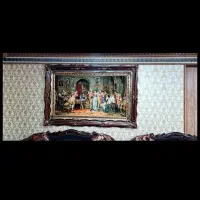 تابلو فرش دستبافت تبریز چله ابریشم امضادار|تابلو فرش|تهران, شاهین|دیوار