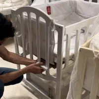 تخت کودک مدل گهواره|تخت و سرویس خواب|بجنورد, |دیوار