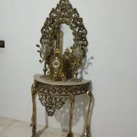 اینه شمعدان برنز