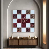 آینه طرح قالی  آینه دکوری سنتی|آینه|کرمان, |دیوار