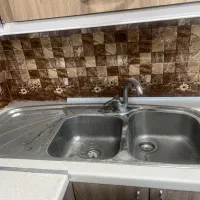 سینک دو لگنه البرز همراه شیر اب