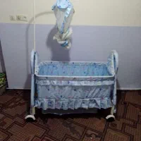 گهواره نوزاد با پشه بند|تخت و صندلی بچه|قوچان, |دیوار