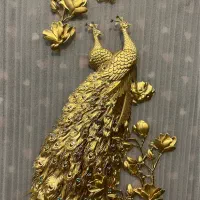 تابلو ورق طلا۲۴عیار مدل ۲طاووس اورجنال خام وارداتی|تابلو، نقاشی، عکس|تهران, بازار|دیوار