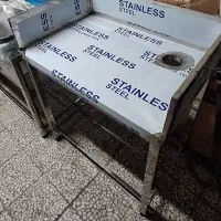 میز استیل ماهی فروشی