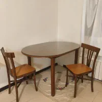 میز ناهار خوری چهار نفره تمام چوب راش