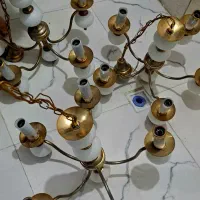 لوستر برنزی اصل قدیمی|لوستر و چراغ آویز|ایلام, |دیوار