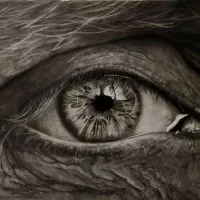 سفارش نقاشی چهره و طراحی چشم برای قاب گوشی