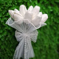 دسته گل عروس،عقد،با گلهای موندگار