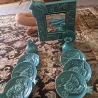 هفت سین سالم  و طرح انار فیروزه ای رنگ