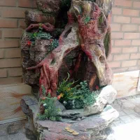 آبنما آبشار حوض تراریوم گل گلدان صخره آکواریوم