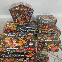 جعبه کادو با طرح دلخواه جعبه فست فود با طرح خودت