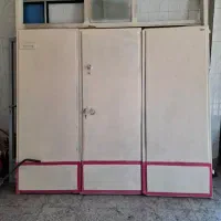 درب آهنی حیاط فوق سنگین ۲/۵۰ در ۲/۵۰ با قفل و کلید