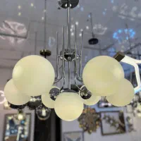 لوستر مدرن مولکولی RM7 سیلور 7 شاخه