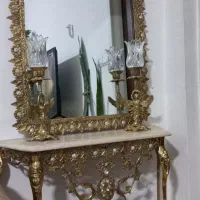 آینه شمعدان برنج