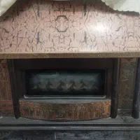 بخاری گازی شومینه بزرگ سالم سالم