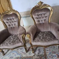 مبل استیل ۷نفره+۲ میزبان و۳میز جلو مبلی|مبلمان خانگی و میز عسلی|برخوار, |دیوار