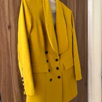 کت خردلی رنگ برای ۳۸ تا ۴۲