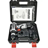 دریل شارژی 12 ولت چکشی Makute یکسال گارانتی