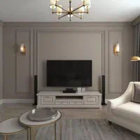 تی وی وال کلاسیک مدل فلورانس|میز تلویزیون|شیراز, ریشمک|دیوار