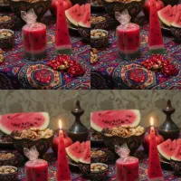 شمع دست ساز یلدایی|صنایع دستی و سایر لوازم تزئینی|بهبهان, |دیوار