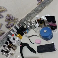 لوازم کاشت ناخون یووی و سوهان برقی|آرایشی، بهداشتی، درمانی|مشکیندشت, |دیوار