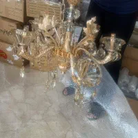 لوستر 6 شاخه کریستال