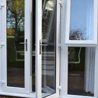 درب ضدسرقت پنجره ودرب upvc دوجداره، لمینت کدK090