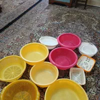 سبدو لگنها سالم وتمیز|ظروف نگهدارنده، پلاستیکی، یکبارمصرف|شهریار, شهرک وائین|دیوار