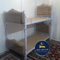 تخت خواب دوطبقه فلزی جداشونده استار آبی|تخت و سرویس خواب|مشهد, طلاب|دیوار