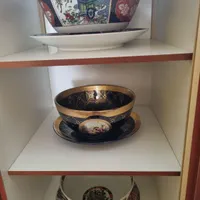 یه جفت گلدون سرمه‌ای بزرگ کنار سالنی ۵۳ سانت|صنایع دستی و سایر لوازم تزئینی|اصفهان, پارک مشتاق|دیوار