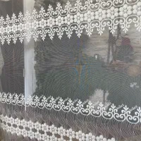 پرده پذیرایی و اتاق خواب و بالکن