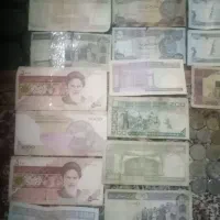 تعدادی اسکناس وسکه ایرانی و خارجی|کلکسیون سکه، تمبر، اسکناس|محمدیه-قزوین, |دیوار