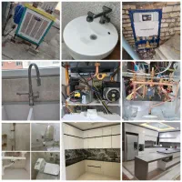 تعمیر پکیج آبگرمکن کولر شیرآلات روشویی وکابینت