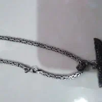 گردن بند نقره مردانه