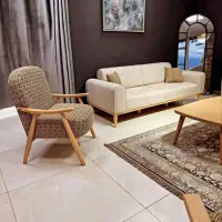 مبل دسته چوبی قسطی هشت نفره لینا تدی