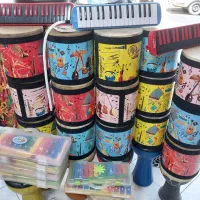 اسباب هنر کودک فلوت دف تمپو ملودیکا کالیمبا