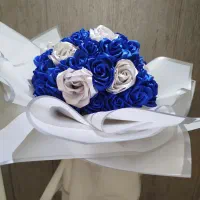 دسته گل روبانی