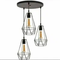 لوستر و آویز سه شعله|لوستر و چراغ آویز|رشت, احمد گوراب|دیوار