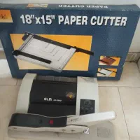 کاتر و منگنه کتاب و دستگاه لمینت حرارتی