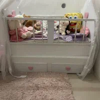تخت و گهواره کودک همراه با توربان