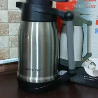 فلاسک استیل داخل شیشه ای