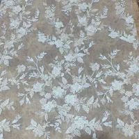 پارچه ی مجلسی کارشده آبی روشن
