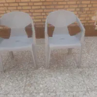 ۱۸ عدد صندلی پلاستیکی محکم